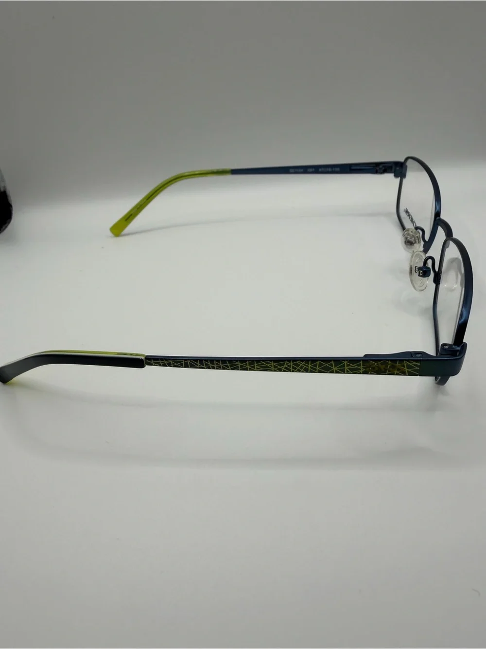 Skechers Navy Frames with Lime Green Temple Tips For Kids